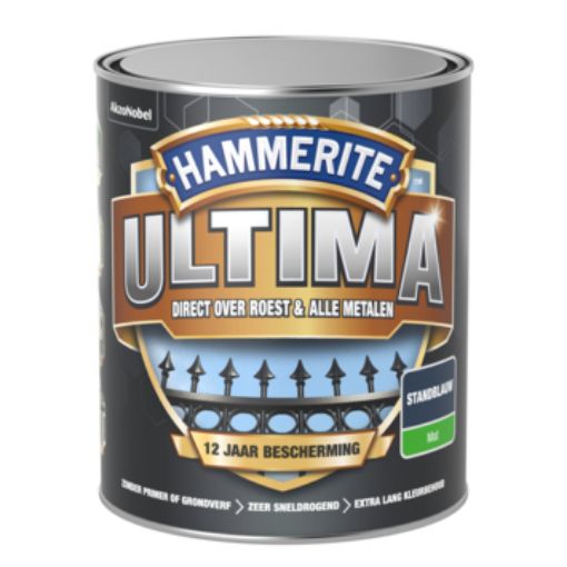 Afbeeldingen van Hammerite Ultima metaallak mat standblauw 750ml