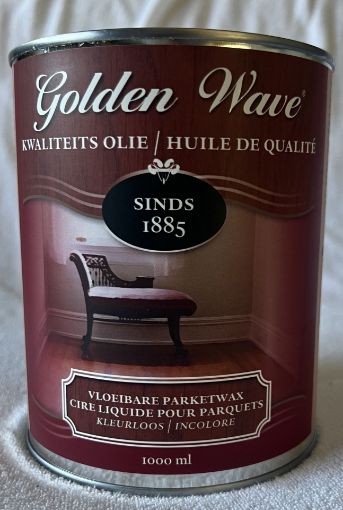 Afbeeldingen van Golden Wave Vloeibare 1L Parketwax traditionele boenwas