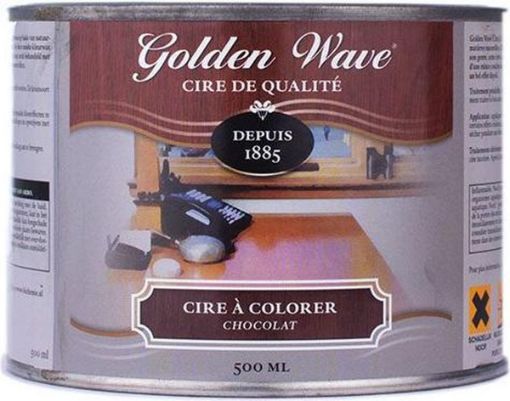 Afbeeldingen van Golden Wave Kleurwax - Chocolade 500 ml