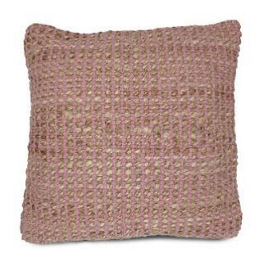 Afbeeldingen van Kussen Bombay Pink/Natural 45x45 cm